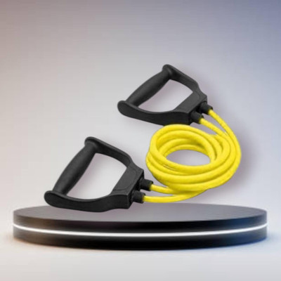 Aoriyon HS-RU Double Toning elastic full body (BLACK YELLOW) Resistance Tube(Yellow)
