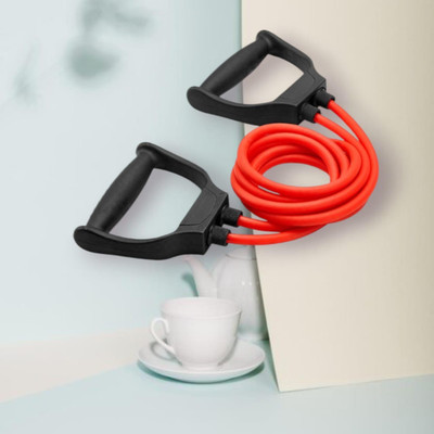 SRD KDH-IHC Toning with Handles- 10 kg-Medium Resistance Tube (BLACK RED) Resistance Tube(Mulicolour)
