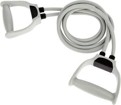 NEWSHARK Double Toning Tube Exerciser with D Handle Resistance Tube (GREY) Resistance Tube(Grey)