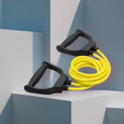 Aoriyon JD-SJ Double Toning Resistance Heavy Quality(BLACK YELLOW) Resistance Tube(Yellow)