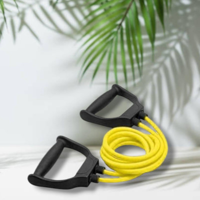 Aoriyon JHD-6G Double Toning elastic full body (BLACK YELLOW) Resistance Tube(Yellow)