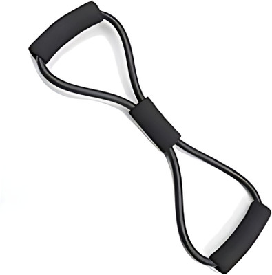 KITRON Red Figure 8 Resistance Band for Full Body Home Gym Workouts Resistance Tube(Black)