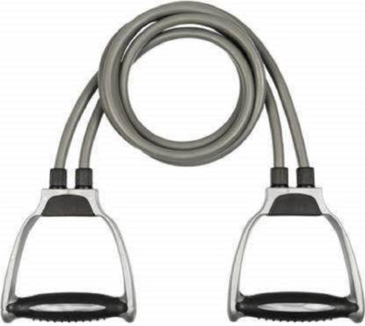 DHEER Double Resistance Band Toning Tube Exerciser Fitness Pulling Rope Resistance Tube(Grey)
