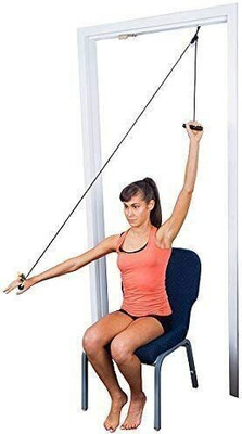 IRIS Shoulder Pulley for Home Physical Therapy Resistance Tube(Black)