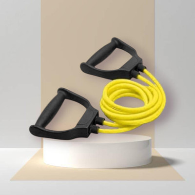 Aoriyon HG-SJ Toning Tube Elastic Rubber Exercise (BLACK YELLOW) Resistance Tube(Yellow)