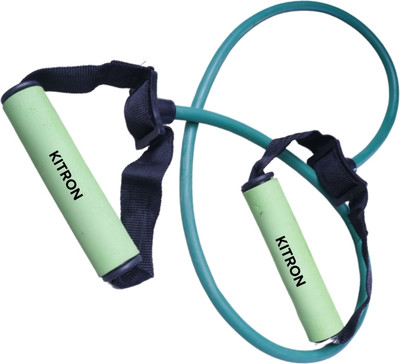 KITRON Green Resistance Tube with Comfy Grip – Home & Gym Fitness Band for All Levels Resistance Tube(Green)