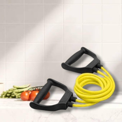 SRD JD-6H Double Toning elastic full body (BLACK YELLOW) Resistance Tube(Yellow)