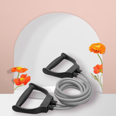 SRD J-2S Resistant Band for Home and GYM Workout (Grey) Resistance Tube(Mulicolour)
