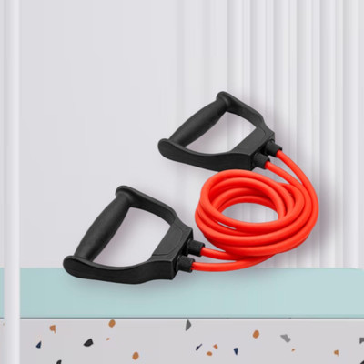 Aoriyon HD-S8J Double Resistance Toning Tube Exerciser Tube (BLACK RED) Resistance Tube(Mulicolour)