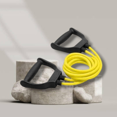SRD D9-DLS Double Toning Resistance Heavy Quality(BLACK YELLOW) Resistance Tube(Yellow)