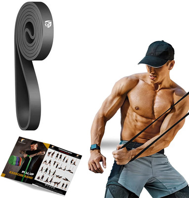 FirstFit Strength Training Pull Up straps for Exercise Stretching Crossfit & Muscle Build Resistance Tube(FF-Loop Band 50-120lbs)