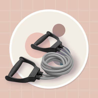 Aoriyon N93G-SJ Resistant Band for Men & Women | Exercise(GREY) Resistance Tube(Mulicolour)