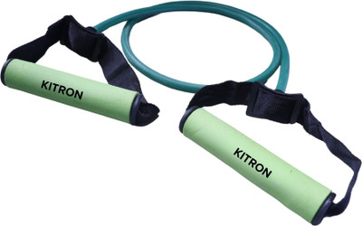 KITRON Heavy-Duty Green Resistance Tube – Foam Handles for Full-Body Strength Workouts Resistance Tube(Green)