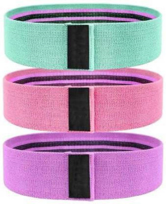 ABHINESH Fabric Workout Bands, Exercise Loop Bands,3 Level Hip Fitness Glute Bands Resistance Tube(Multicolor)