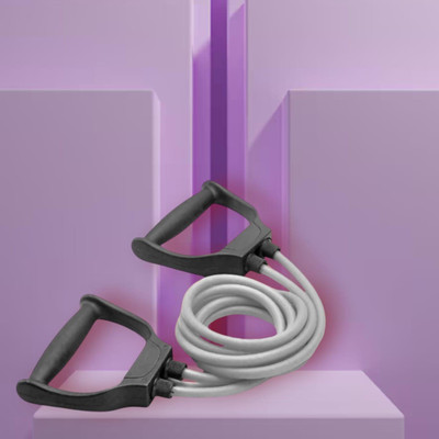 SRD LS08KG National Sports Double Toning Tube Resistance (Grey) Resistance Tube(Mulicolour)