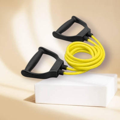 SRD JOF-J toning muscles general fitness (BLACK YELLOW) Resistance Tube(Yellow)