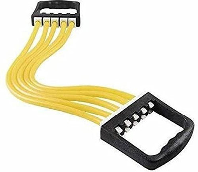 Fitcozi Adjustable Chest Expander, 5 Rubber Tubes Muscle Pulling Exerciser Resistance Tube(Yellow)