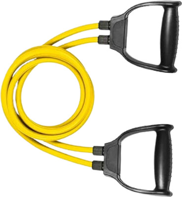 AMETHYST SKY MaxTone Dual Resistance Tube – Premium Workout Band for Versatile Use Resistance Tube(Yellow)