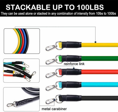 Oddish Resistance Tube/Band with Sturdy Handles, Door Anchor for Men and Women (pr31) Resistance Tube(Multicolor)