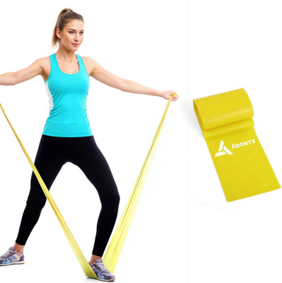 ADONYX Resistance Bands for Workout for Man & Women Exercise Bands for Workout Resistance Tube(Yellow)
