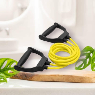 Aoriyon J-SFNC toning muscles general fitness (BLACK YELLOW) Resistance Tube(Yellow)