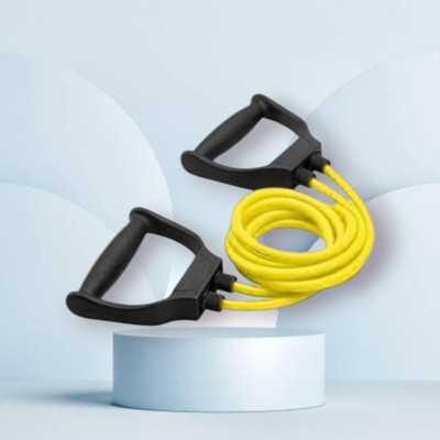 Aoriyon HUS-XJHeavy Quality Exercise toning (BLACK YELLOW) Resistance Tube(Yellow)