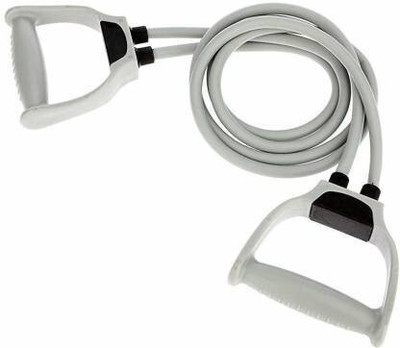 euyn D handle double resistance toning tube Resistance Tube (Grey) Resistance Tube(Multicolor)