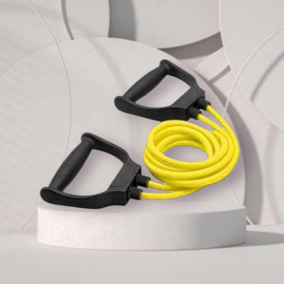 SRD 7UED-D Toning Resistance Elastic Rubber (BLACK YELLOW) Resistance Tube(Yellow)