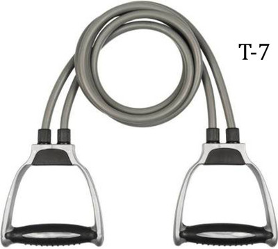 FlexCore Double Toning Tube with Handles- 10 kg-Medium Resistance Tube Resistance Tube(Grey)