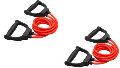 ENETLY Rope Rubber Bands for Fitness Exercise Men And Women For Home Gym Resistance Tube(Multicolor)