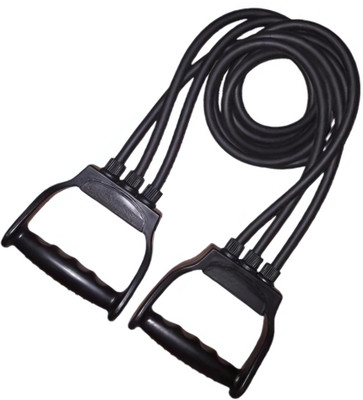 DOERSHAPPY Heavy Duty Triple Resistance Tube with Non-Slip EVA Foam Handles Resistance Tube(Black)