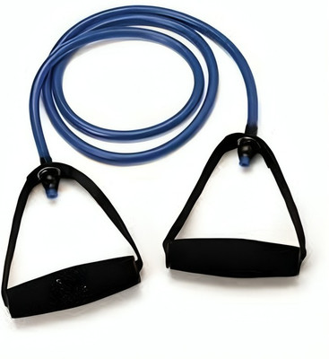 HEALTHTREK Rubber Resistance Band Tube (Light 20 LBS) for Full Body Exercises Resistance Tube(Blue)