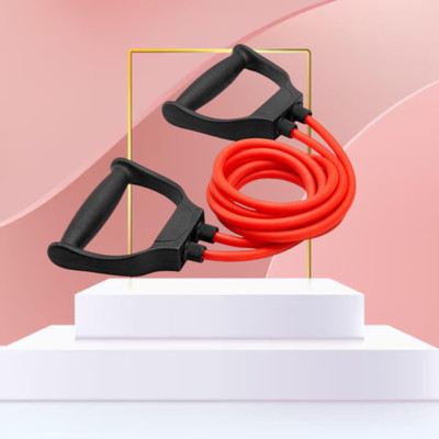 SRD NBXH-SJ Double Toning Tube-10 kg-Medium(BLACK RED)ube (BLACK RED) Resistance Tube(Mulicolour)