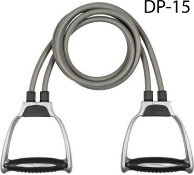LIVOX Resistant toning tube resistant band full body fitness exerciser rope DP-15 Resistance Tube(Grey)