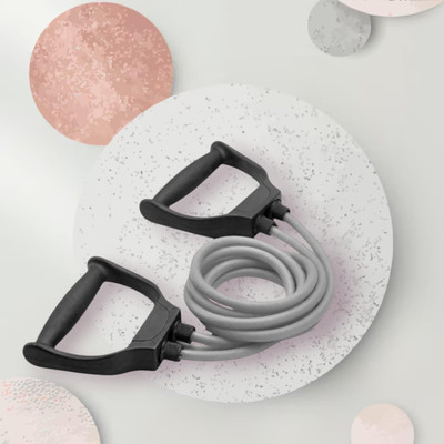 Aoriyon DH-8TZ Resistant Band for Men & Women | Exercise(GREY) Resistance Tube(Mulicolour)