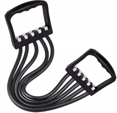 FITRONYX Five Latex Cord Chest Expender Pulling Force Excercise Resistance Tube(Multicolours)