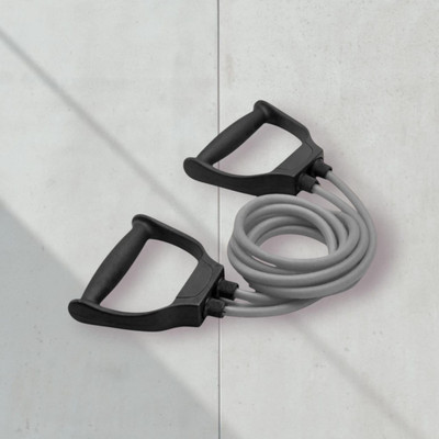 Aoriyon HGD-8HR Pull Rope Fitness Rope Rubber Bands (GREY) Resistance Tube(Mulicolour)