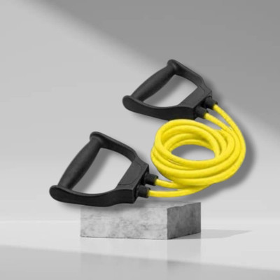 SRD HD-RJ Double Toning elastic full body (BLACK YELLOW) Resistance Tube(Yellow)