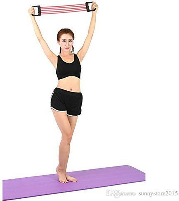 ddns 5Tubes Chest Expander Resistance Tube(Multicolor)