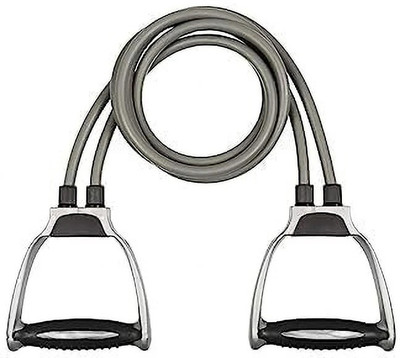NEWSHARK Double toning tube heavy resistant band for fitness homeworkout Resistance Tube(Grey)