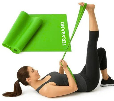 SQUICKLE Yoga Band Resistance Exercise Band Latex-Free Anti-Allergic (Green) Resistance Tube(Green)