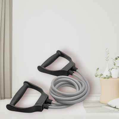 Aoriyon H-8H4H National Sports Double Toning Tube Resistance (Grey) Resistance Tube(Mulicolour)