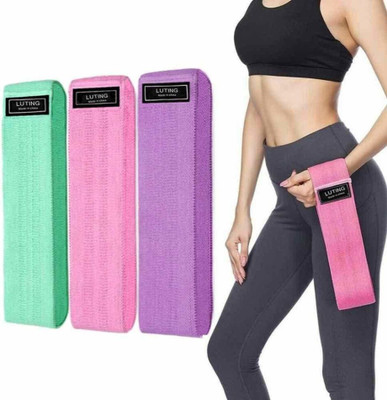 KRUNALEXERCISE Workout Bands Legs and Butt Body, Yoga Pilates Muscle Training_E14 Resistance Tube(Multicolor)