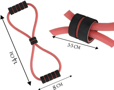 BOLDHIGH Figure 8 Lifting Straps Exercise Band for Home Gym for Men and Women Resistance Tube(Multicolor)