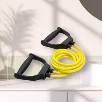 SRD HT-WYD Toning tube Resistance Fitness Exercise (BLACK YELLOW) Resistance Tube(Yellow)