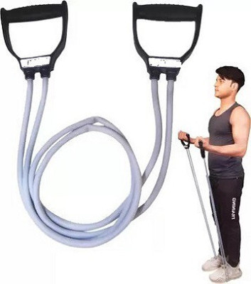 DHEER Portable, Double Toning Tube with Handles- 10 kg-Medium Resistance Tube Resistance Tube(Multicolor)