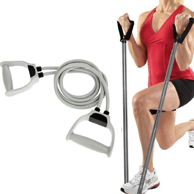 Avomaa Pull Rope Double Stretching Tube Latex Fitness Band Toning Tube@219 Resistance Tube(Multicolor)