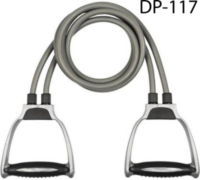 Modkart improved quality pure latex tube stretching rope for home gym exerciser DP-117 Resistance Tube(Multicolor)