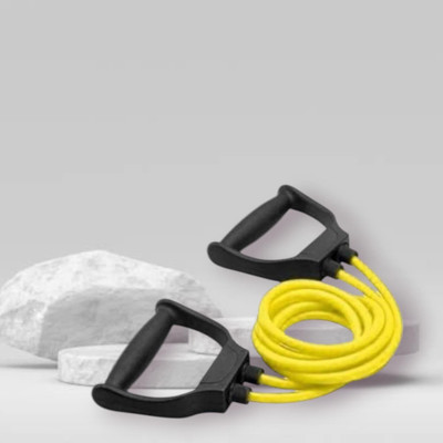 Aoriyon DU-DH4 Double Toning Resistance Heavy Quality(BLACK YELLOW) Resistance Tube(Yellow)