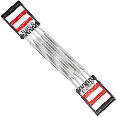 PIXNA Ab Care Fitness 5 Spring Rowing Chest Expander Pull Stretcher Home Gym Resistance Tube(Multicolor)